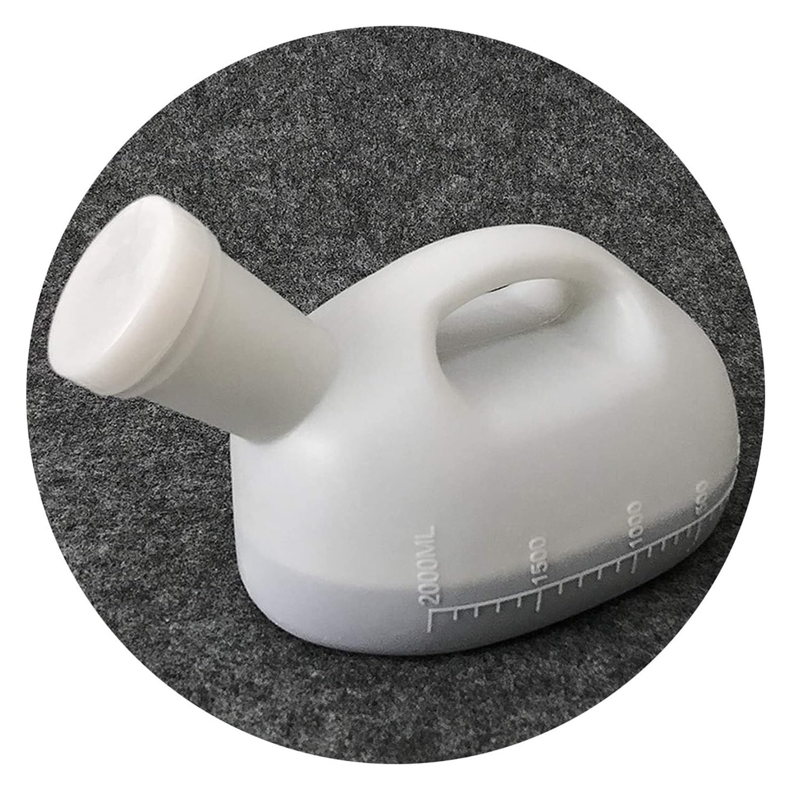 HYQOUKLR Male Portable Travel Pee Bottles, Male Urinal 2000ML Portable Urine Bottle Travel Toilet Beige(Onecolor)