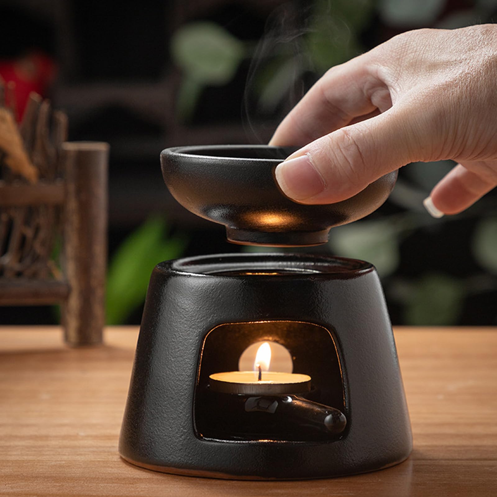 Quemador de aromaterapia, Difusor de aromaterapia y decoración del hogar for entusiastas la meditación. Cera fundida