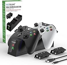 Xbox One Controller Charger, 2pcs 1200mAh Rechargeable Battery Pack and charging station for Xbox One/One S/One X/Xbox Elite Controller(Not compatibility with Xbox Series X/S)