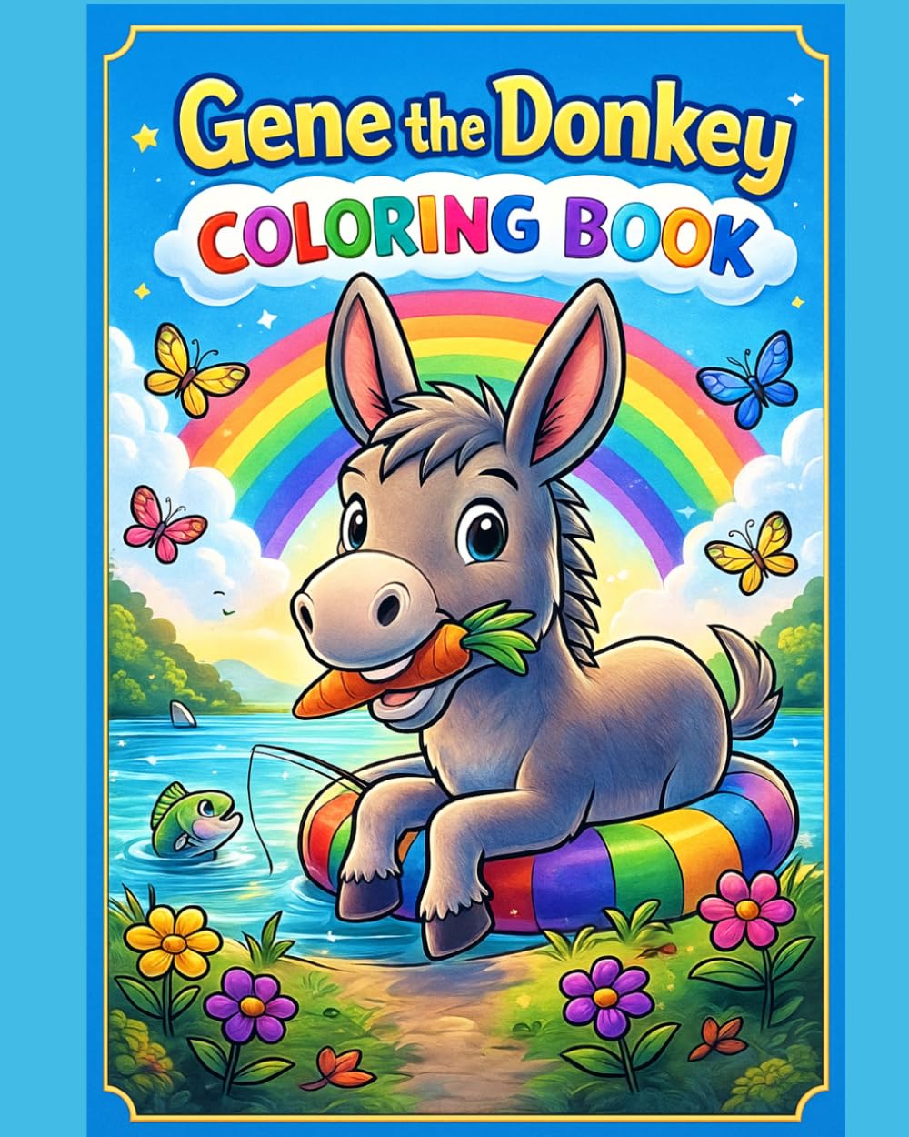 Gene the Donkey Coloring Book: A COLORING BOOK