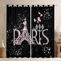 Vista 15 de Cortinas de ventana con diseño de gatos y mascotas, cortinas Kawaii para ventana de espacio exterior, para dormitorio, sala de estar, para niños