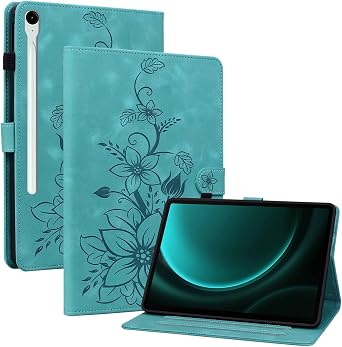 Case for Samsung Galaxy Tab S10 Lite/ S10 FE/ S9 FE 5G 10.9 Inch/Tab S9 11 Inch 2023 with S Pen Holder, Magnetic Clasp Stand Premium PU Leather Cover, Green