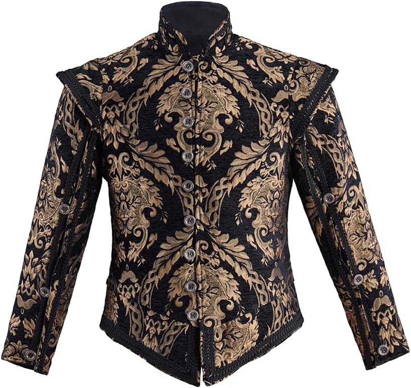 Tudor Doublet Jacket Mens Elizabethan Tudor Doublet Costume Coat Tudor Prince Noble King Costume Outfit