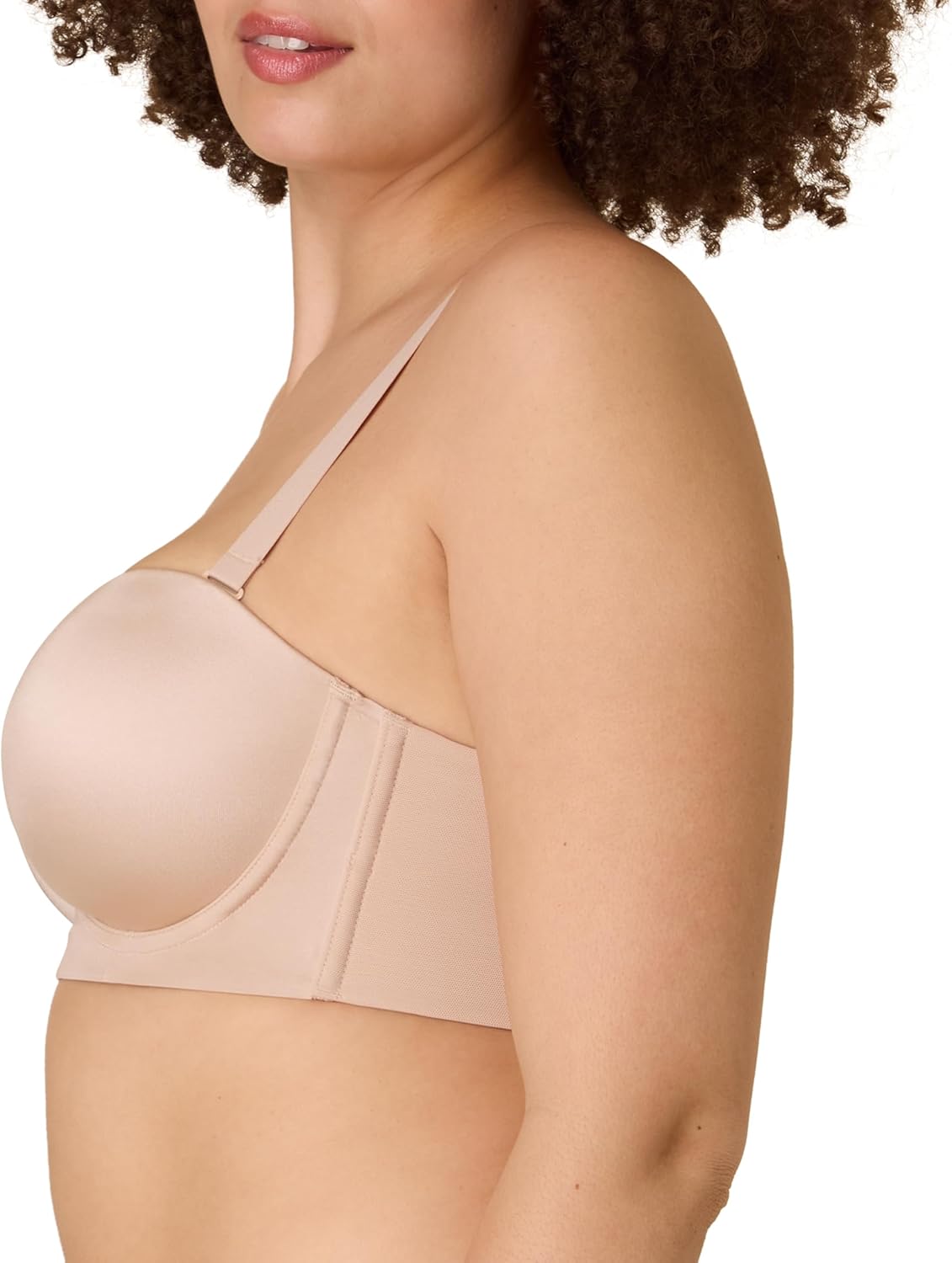 Playtex Womens Strapless Bra, Plus-Size Bras Available, Convertible Straps, Moisture-Wicking, 4801 - Image 3