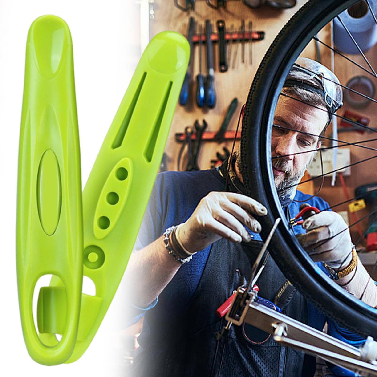 Dźwignia do opon rowerowych, narzędzie do naprawy kół rowerowych, przenośne narzędzia do napraw, ergonomiczny zestaw dźwigni do opon z łatwym wyjmowaniem i montażem, idealny do warsztatu, garażu