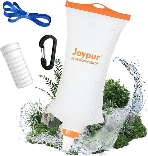 Miniatura 18 de Botella de filtro de agua plegable para apretar, 33.8 fl oz con filtro con certificación NSF/FDA, Befree o Peak Series reemplazo para senderismo,