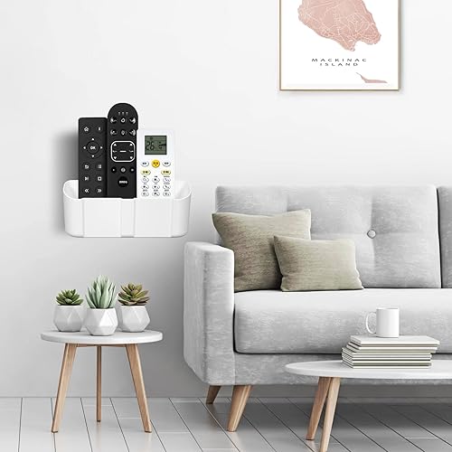Miniatura 13 de suptek Soporte para control remoto de pared, soporte remoto de TV sin agujeros para 3 o 4 mandos a distancia, negro, cantidad 1, S4B Negro