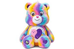 Care Bears 14" Friends Forever Bear Tie-Dye Plush - Soft, Huggable, Made...