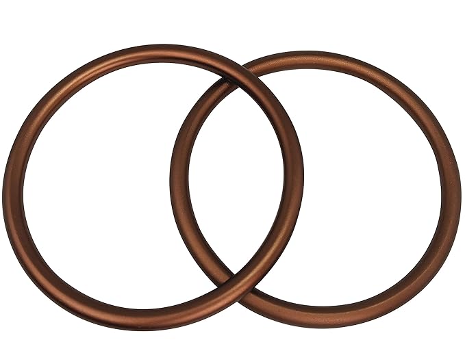 Sling Rings 3-inch Diameter by Cutie Carry. Infant Approved, mom Loved. Aluminum, lab Tested for Strength and Safety. Works with Your own Material or Convert wrap to Sling. (Dark Brown))