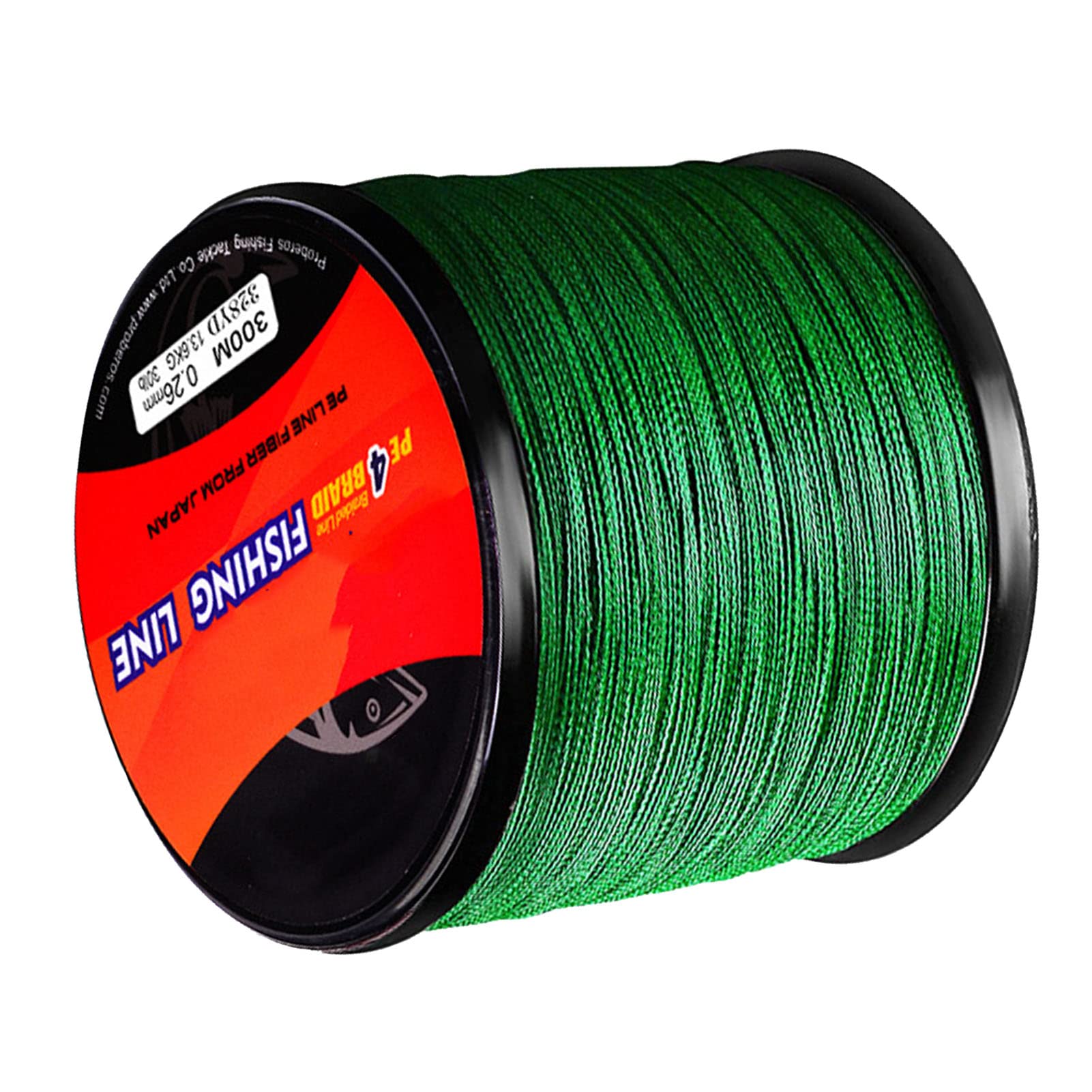 Tomvorks Strong 30LB Braided Fishing Line, 300m Green Sea Fishing Line for Saltwater Freshwater Rock, Excellent Tensile Force