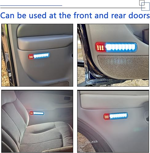 Miniatura 5 de Panel de luz LED para puertas interiores, luces de cortesía compatibles con Chevy Silverado GMC CK, Sierra 1500 2500 3500, Suburban, Avalanche,