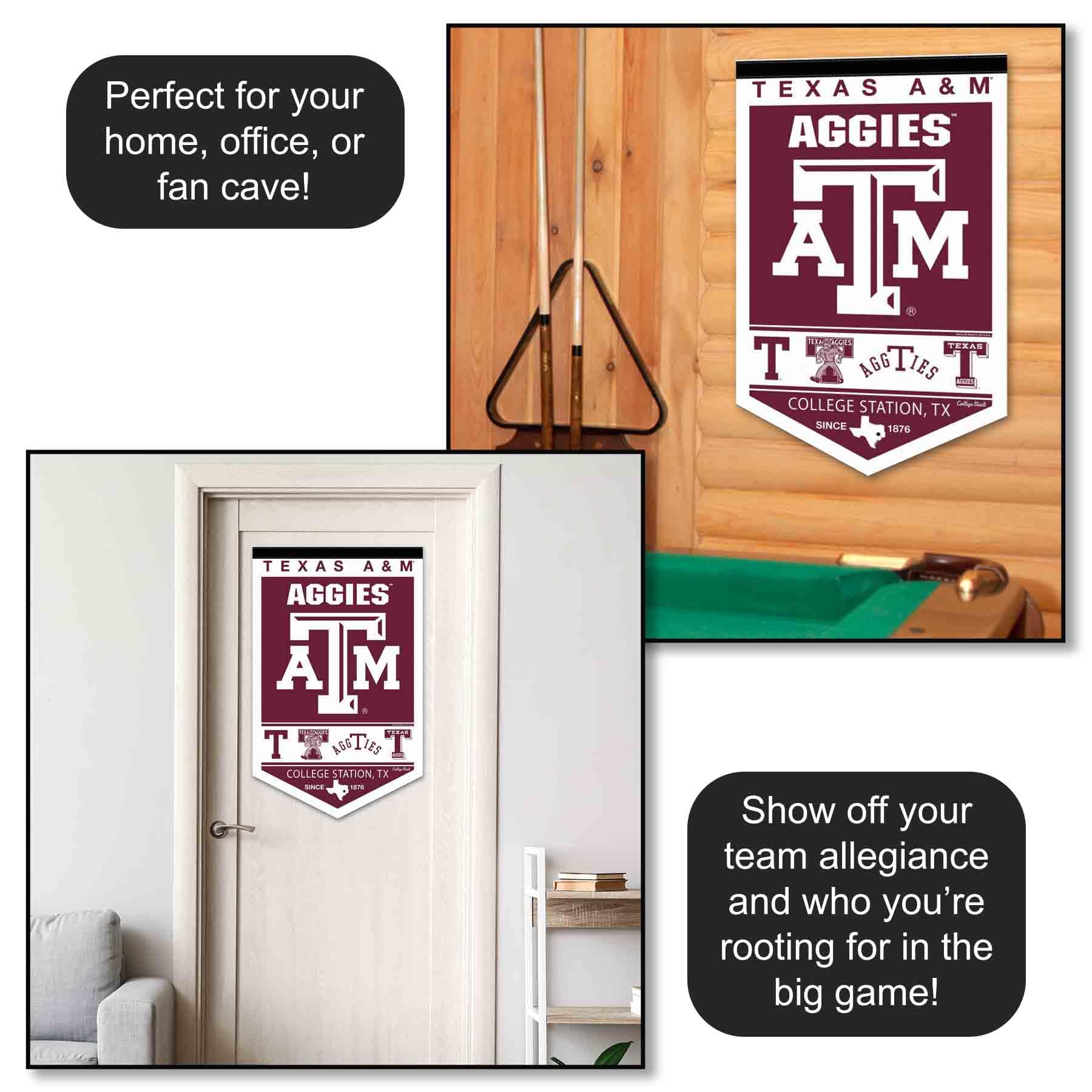 Amazon.co.jp: テキサス A&M アギーズ ヘリテージ ヒストリー バナー 