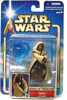 NIKTO JEDI KNIGHT Star Wars Attack of the Clones 2002 Action Figure & Accessories