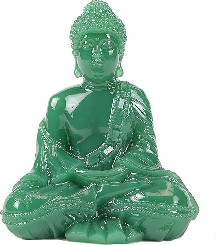 Seyee-bro Estatua de Buda sentada meditativa, figura de Buda sentado tailandés, escultura de Buda rezando para decoración del hogar al aire libre,