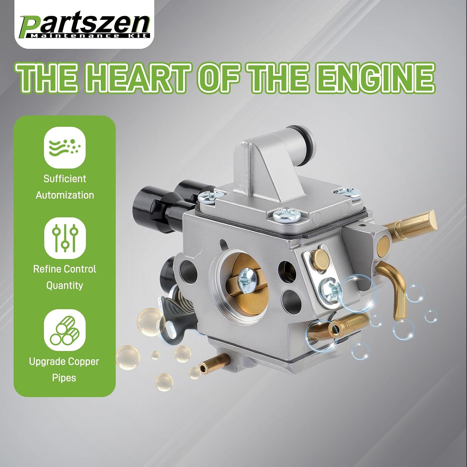 1137 120 0606 Carburetor Kit for Stihl MS193T MS193 MS 193 T Chainsaw with 1137 400 1306 Ignition Coil ZF147-1 for MS193C MS193TC Tune-up Parts Replacement with Air Filter