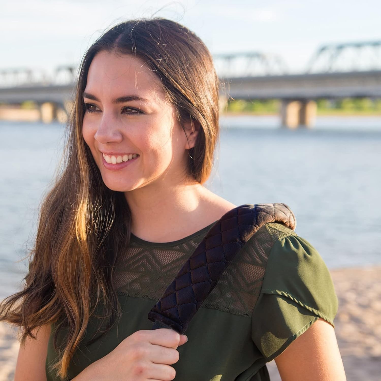 Car Seat Belt Pads for Ford Galaxy 2017-2021, 4 Pack Harness Pads, Pram Strap Covers, Backpack Shoulder Pad, Multifunctional Seat Belt Pad Cover