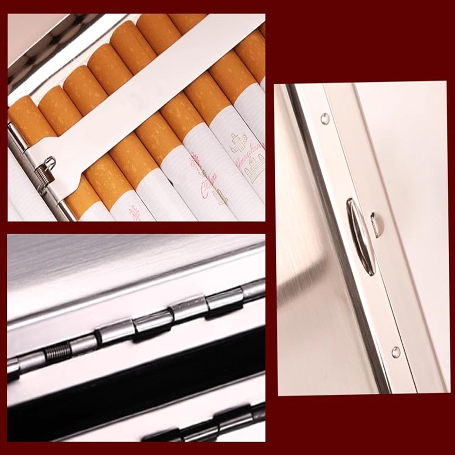 シガレットケース 皮革調 銅 タバコ収納 (20本収納可能) おしゃれ 男女