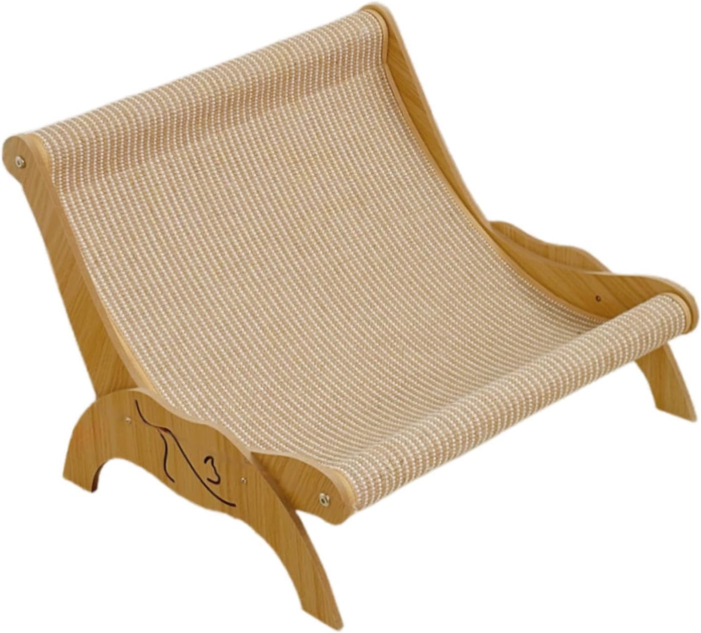 Cat Scratcher Lounge Bed Cat Scratching Mat Sturdy Cat Couch Bed Protect Furniture for Pet Toys Small Medium Large Cat, 58x54x41cm