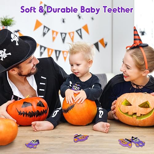 Miniatura 6 de NPET Juguete de dentición de ciervo de Navidad para bebés de 3 a 12 meses, lindos mordedores infantiles con temática de ciervos, regalos suaves para