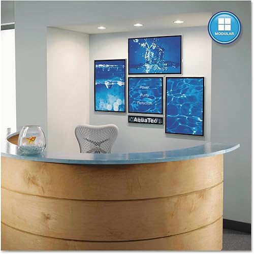 Miniatura 3 de Quartet Matrix - Pizarra blanca modular magnética/pizarra de borrado en seco, 48 x 31 pulgadas, marco de aluminio plateado (M4831)