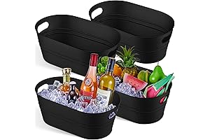 4 Pcs 4 Gallon Galvanized Drink Cooler for Parties