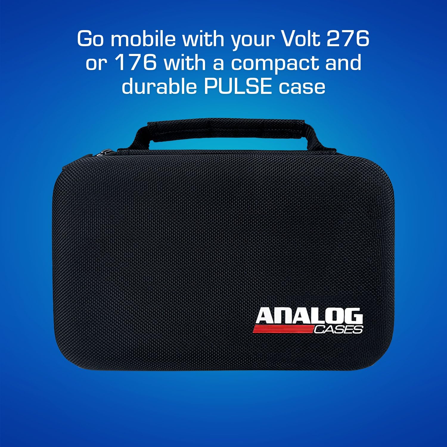 Analog Cases Pulse Case für Universal Audio Volt 276 oder 176 Interface (Robuste, hochwertige Eva-Transporttasche, mit Samt-Innenfutter, für erstklassigen Schutz, mit Kabelfach), Schwarz