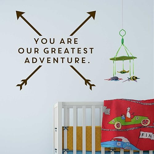 Miniatura 3 de You Are Our Greatest AdventureBeso Cut Nursery calcomanía para pared cita Decal by chromantics