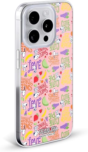 Miniatura 9 de Head Case Designs Officially Licensed Peanuts Charlie and Snoopy Naturally Sweet Soft Gel Case Compatible with Apple iPhone 15 Pro Max