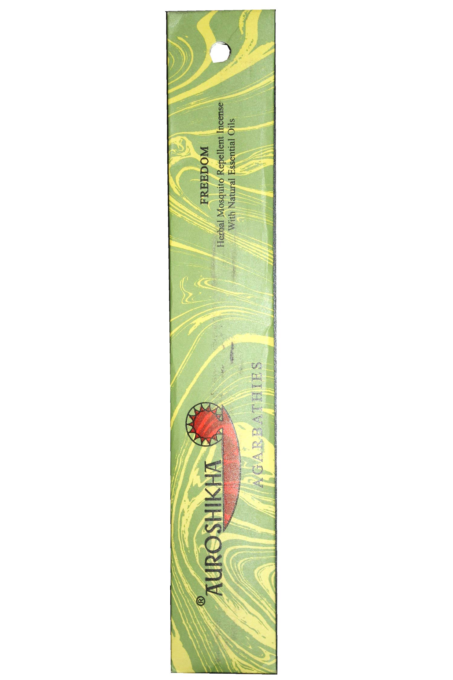 Auroshikha Incense Joss Sticks 10 Gram Each Pack Incense Sticks (Freedom(herbal mosquito repellent incense))