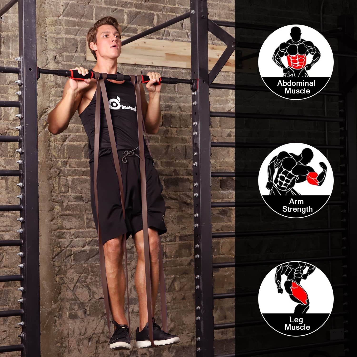 Door Anchor Odoland Pull Up Assist Bands Pilates Equipment Odoland