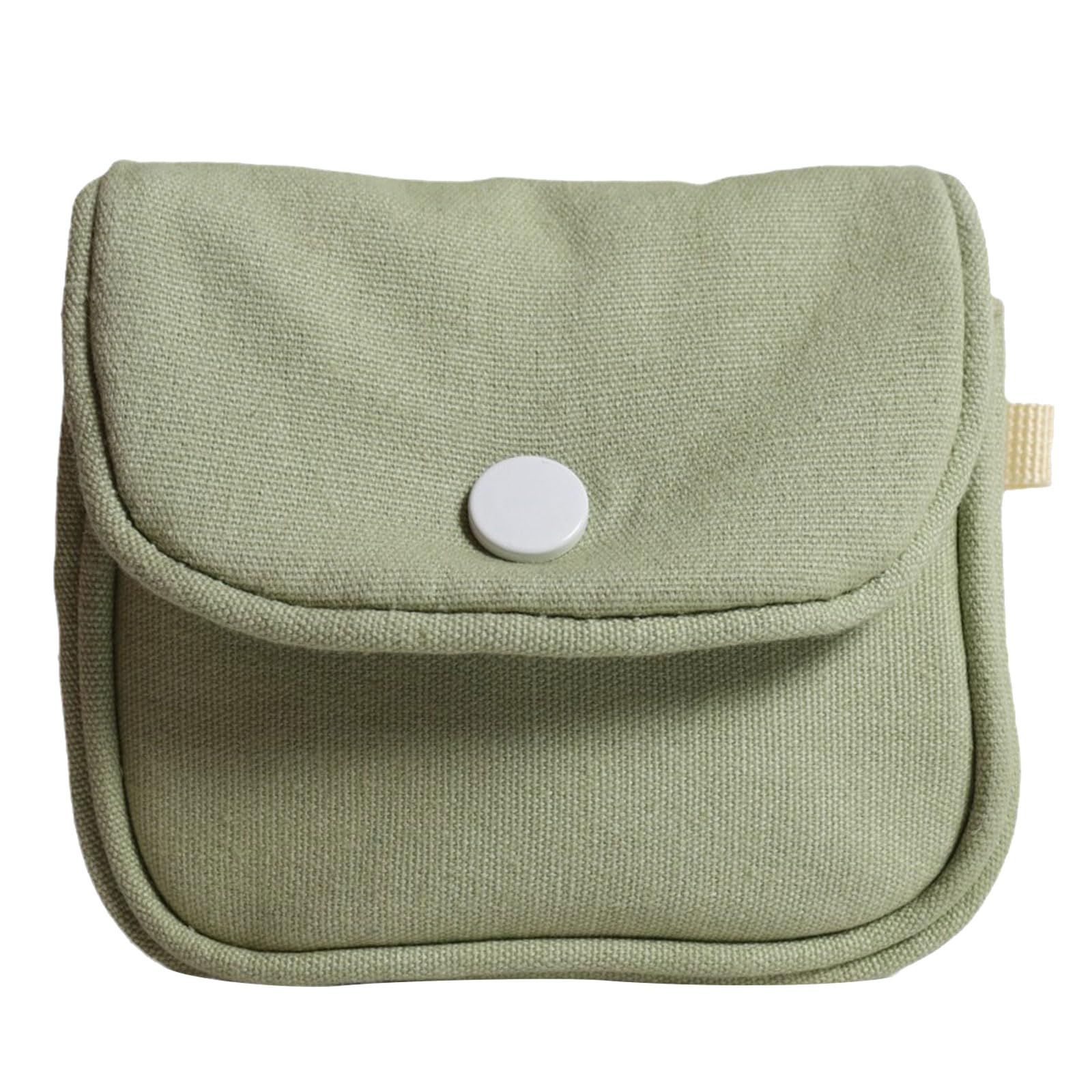 Elnwnnkc Green Canvas Bag Color Coin Purse Waterproof Makeup Headphone Bag For Outdoor Activities Headset Organizer Pouch Waterproof Small Item