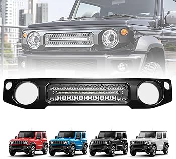 スズキ ジムニー フロントグリル ガーニッシュ カバー JB64 JB74 Amazon | Niceffort 新型スズキジムニー フロントグリルガーニッシュ