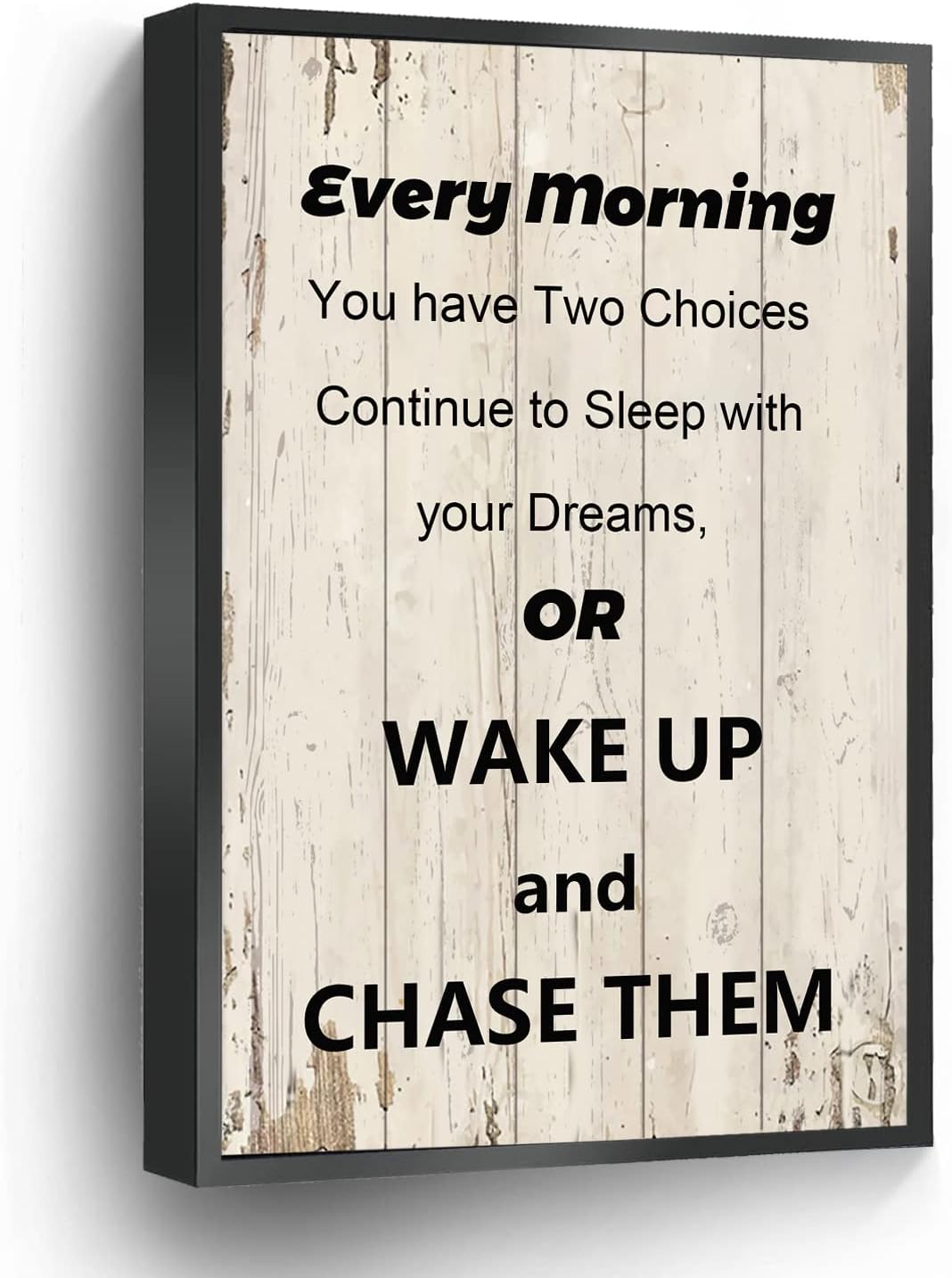 Amazon.co.jp インスピレーションを与える引用キャンバスプリント Every Morning You Have Two