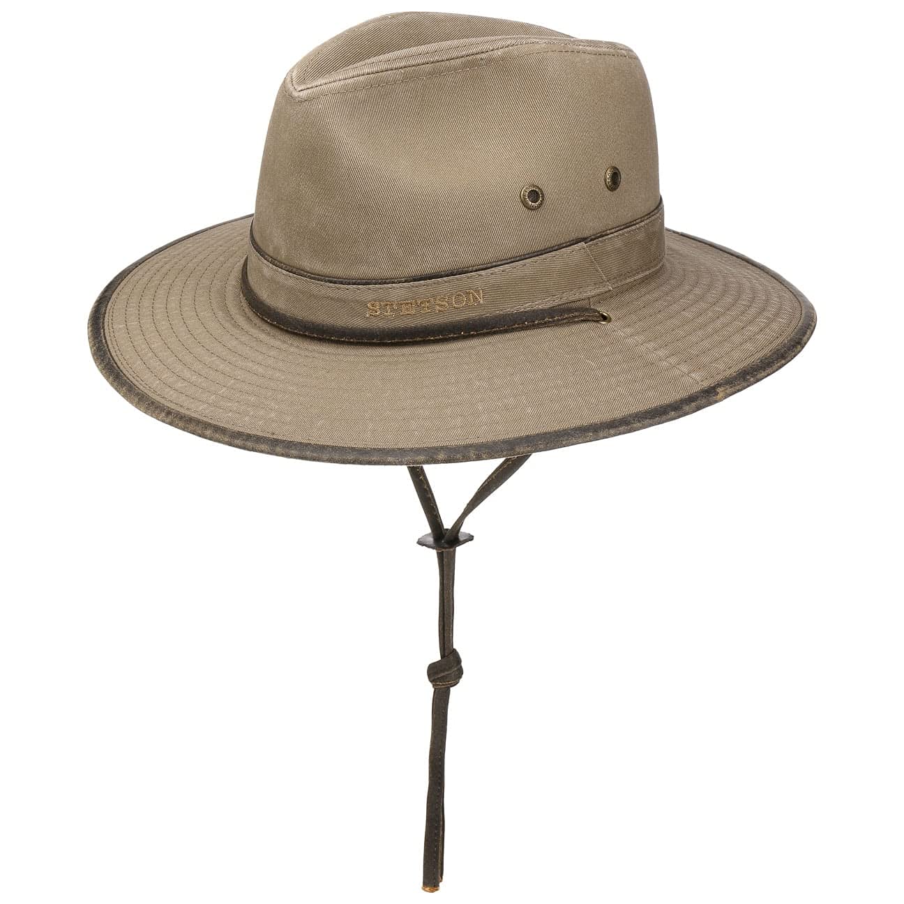 Stetson Tarnell Traveller Cotton Hat Women/Men Beige 6 3/4-6 7/8