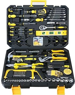 158 PCS Hand Tool Box Set Mechanics Kit Wrench Socket
