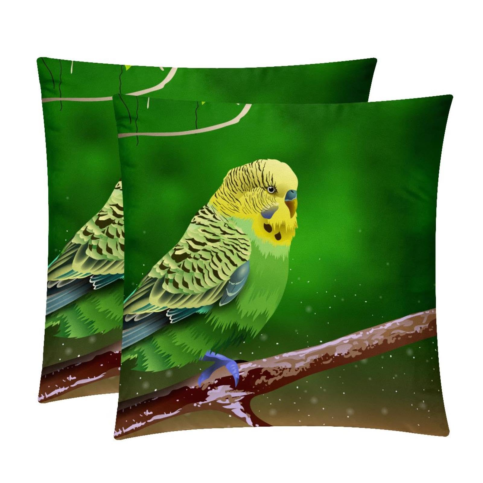 TDGKPZ Brid Throw Pillow Covers 2 Pack Pillowcases Soft Cozy Pillow Cases For Couch Bed Sofa 50x50cm