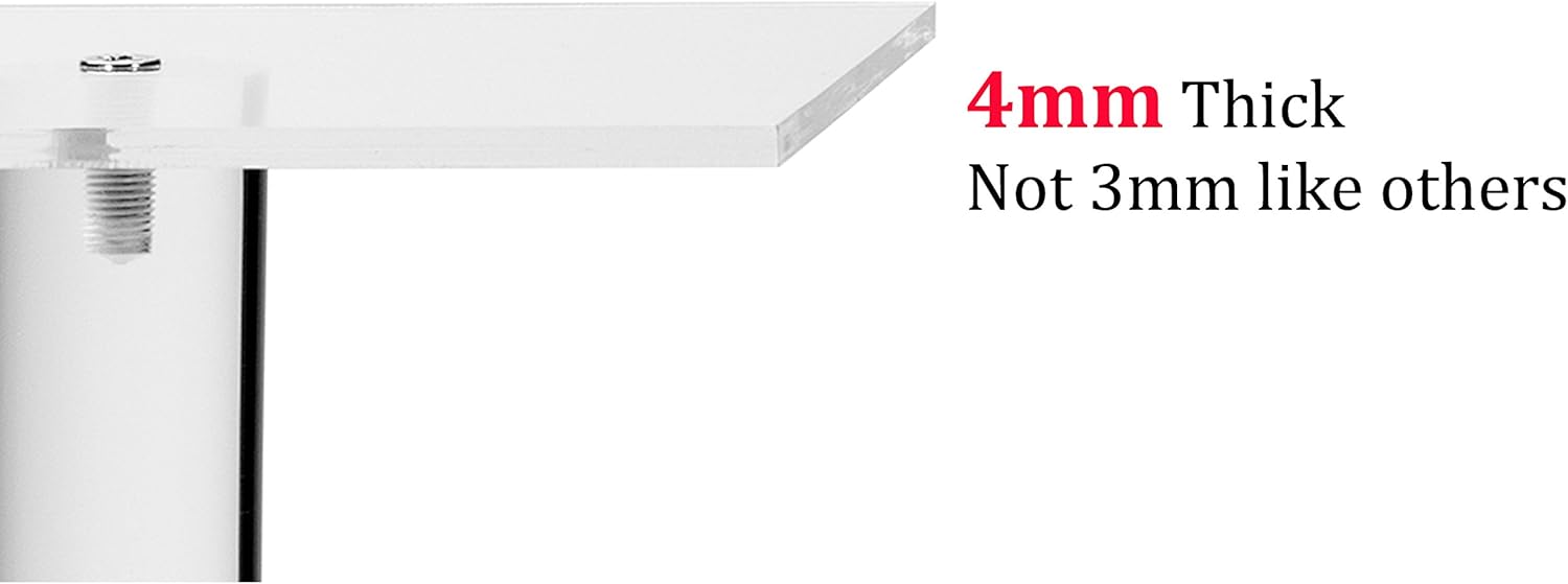 Jusalpha Large 5 Tier Cupcake StandAcrylic Square Wedding Cake Stand/Cupcake Tower/Dessert Stand/Pastry Serving Platter/Food Display Stand (5SF)