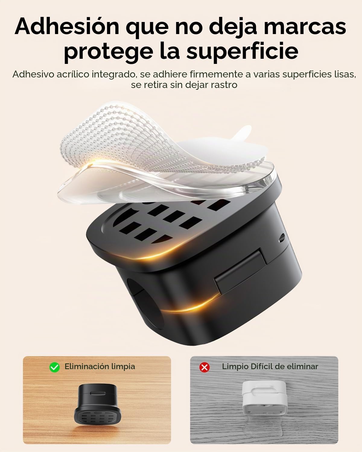 Rocoren 30 Pack Clips Magnéticos para Cables, Soporte Organizador de Cables Adhesivo para el Hogar la Oficina, el Escritorio el teléfono el Coche la Pared el Escritorio la Mesita de Noche (Negro)
