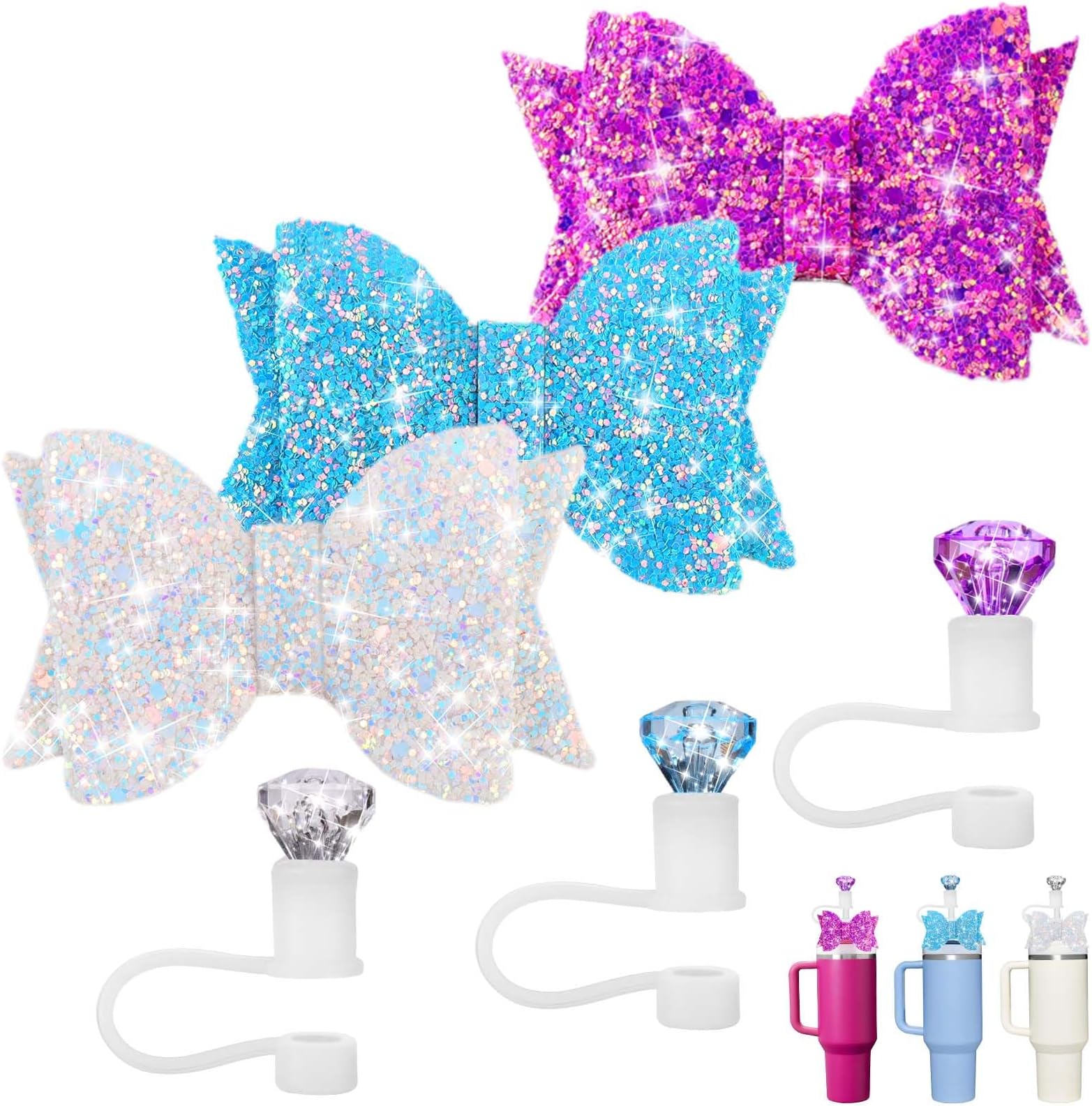 Set Accessori Mity Rain Per Tazza Stanley 850g E 1,134g – 8 Pezzi: Tracolla, Stivale In Silicone, Copricannuccia, Portachiavi, Portarossoretto E Ciondoli