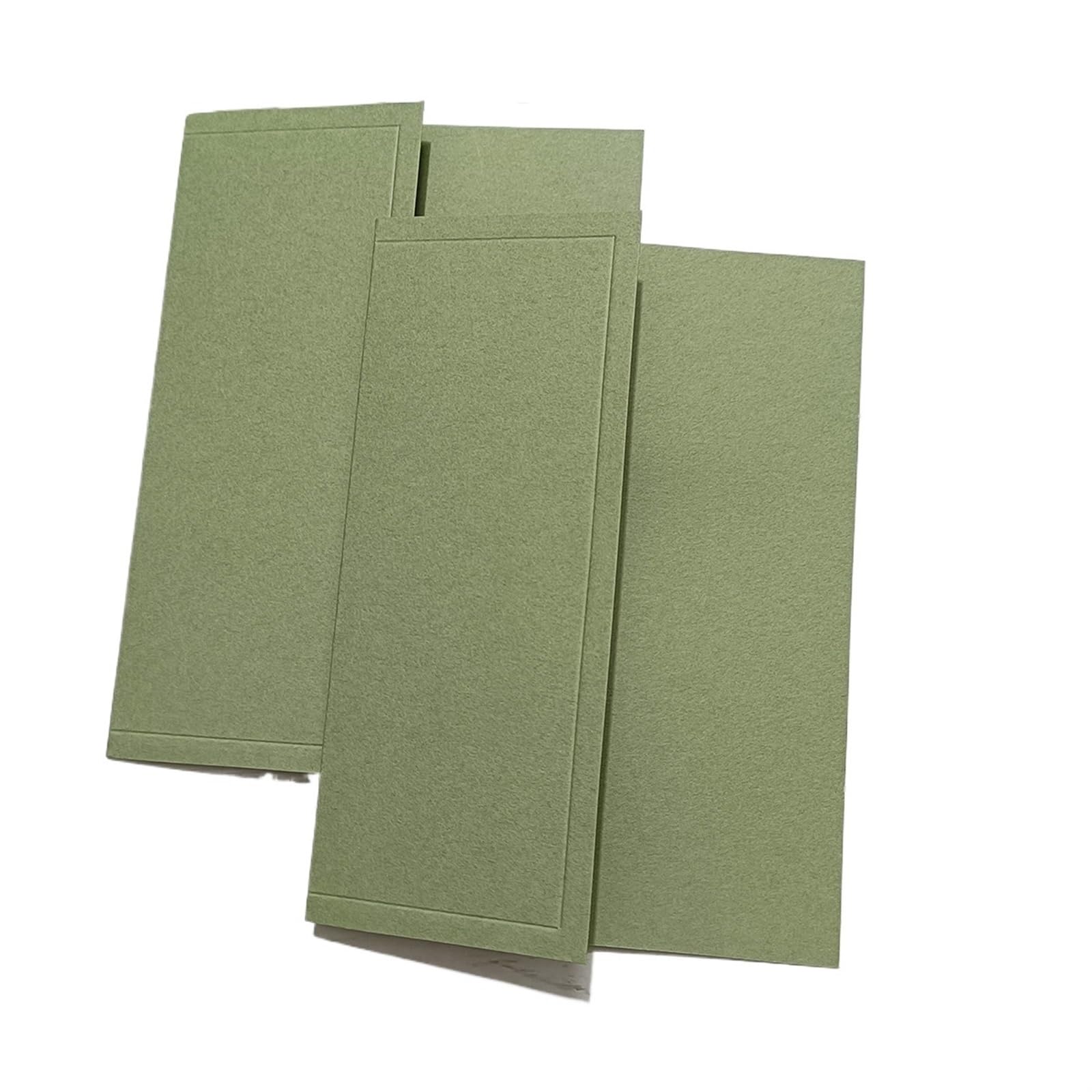 Hochzeitseinladungskarten 50 Stück Smaragdgrünes Papier for Hochzeitsfeier-Einladungskarten, Einband, kein Innenblatt, kein Umschlag, kein Wachssiegel, kein Band, keine Blume(Grass Green Matt)