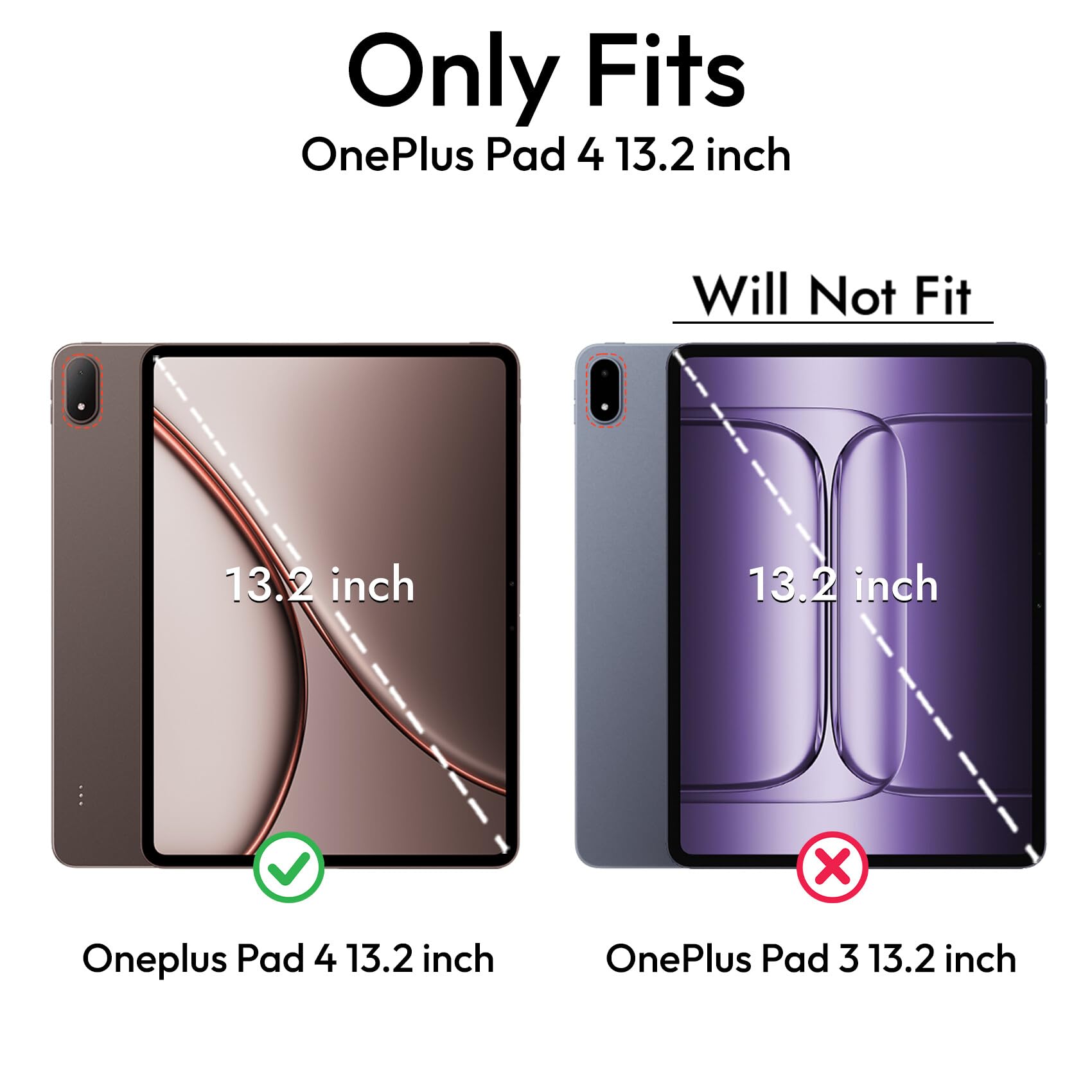 Robustrion Tempered Glass for OnePlus Pad 4 13.2" Screen Protector, 1 Pack — Amazon image 2