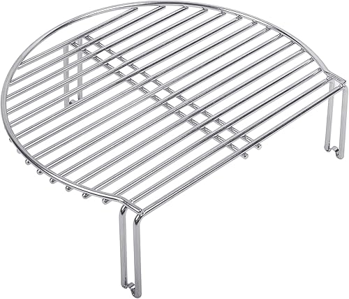 Estante expansor de parrilla para Kamado Joe JR, rejilla de expansión de acero inoxidable para huevos pequeños y minimalistas grandes y otros