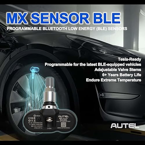 Miniatura 2 de Autel MX-Sensor BLE, sensor Bluetooth de baja energía 2024, preprogramado para modelos Tesla 3YSX, programable para vehículos equipados con BLE,