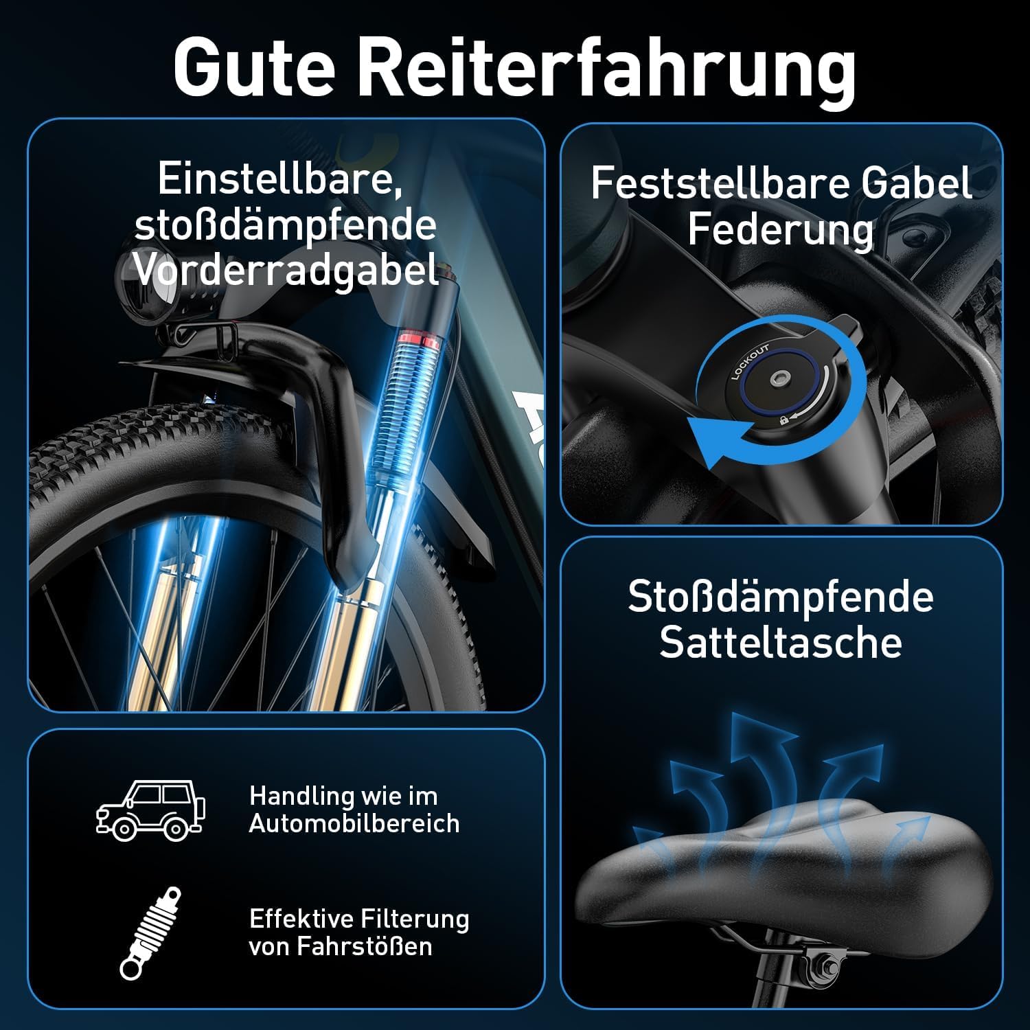 Eleglide 26" E Bike für Erwachsene, 7 Gang Elektrofahrrad mit Austauschbarem 36V 10Ah Akku, 25 km/h, 250W Motor, E-Bike für Städtische Pendler, Pedelec Citybike EBike für Erwachsene