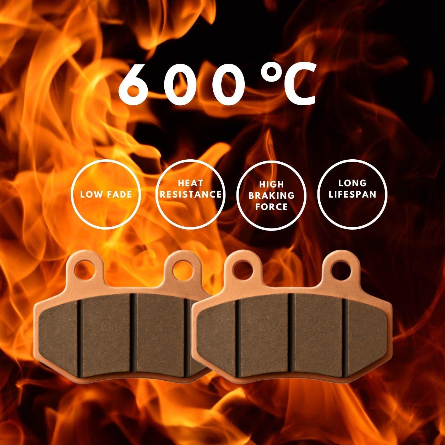 Sintered Brake Pads for Surron Ultra Bee - for Front and Rear (4 Pads)