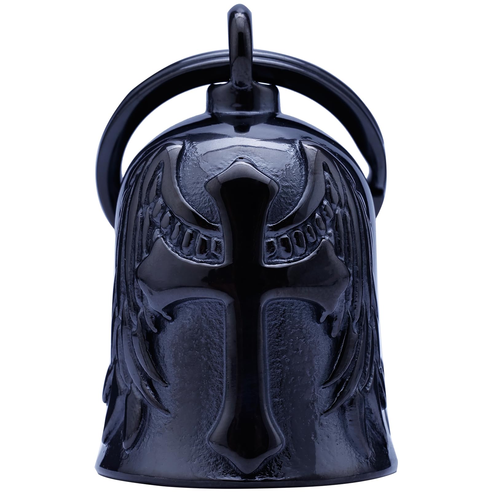 Sponsored Ad - Motorcycle for Bells - Motorcycle Angel Bell for Men Women,Bell Biker Accessory,Guard Riding Safety (Cross Black)