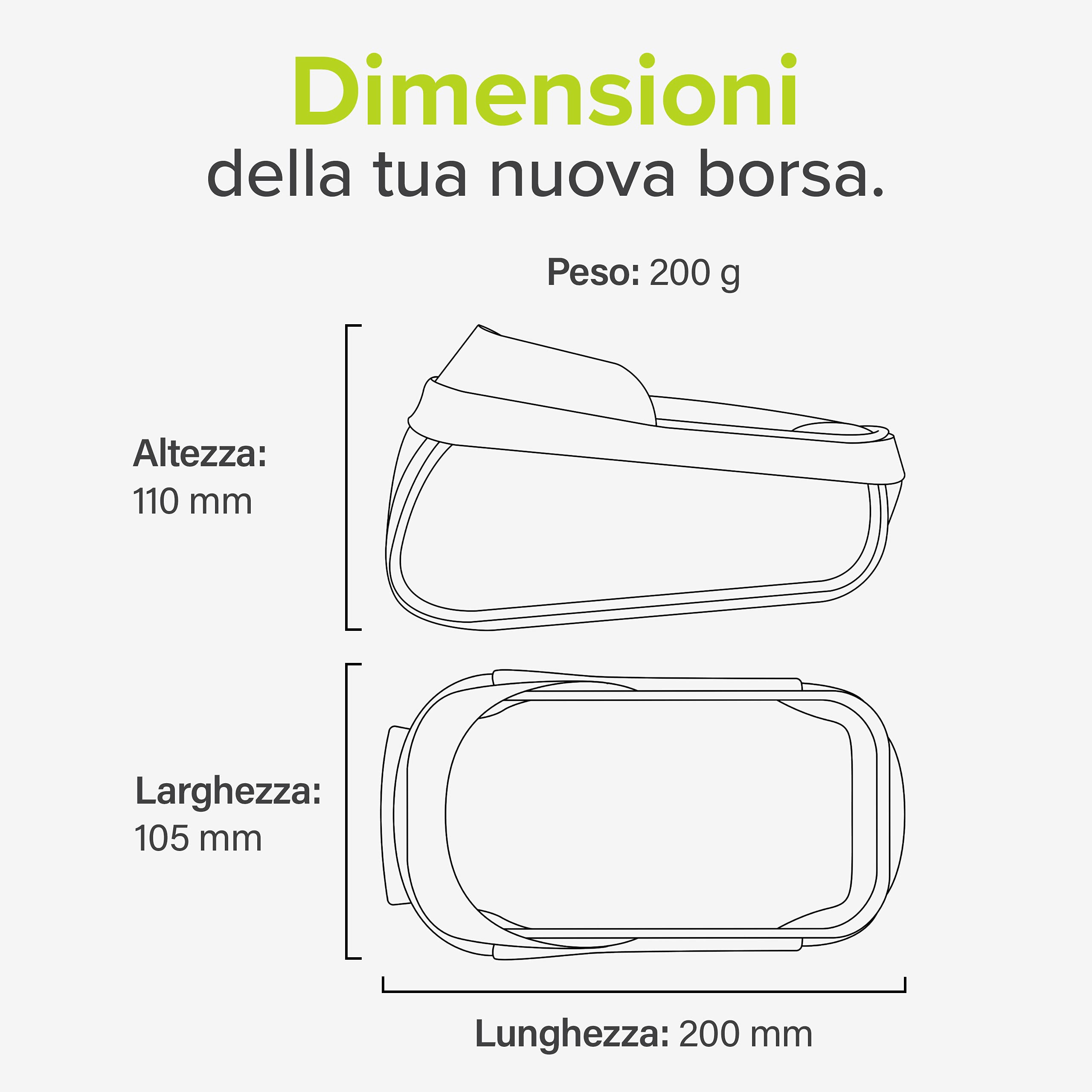 Velmia Borsa Bici Impermeabile, Porta Telefono Bici per gli Spostamenti, Borsa MTB, Borsa per Cellulare, Accessori Bicicletta
