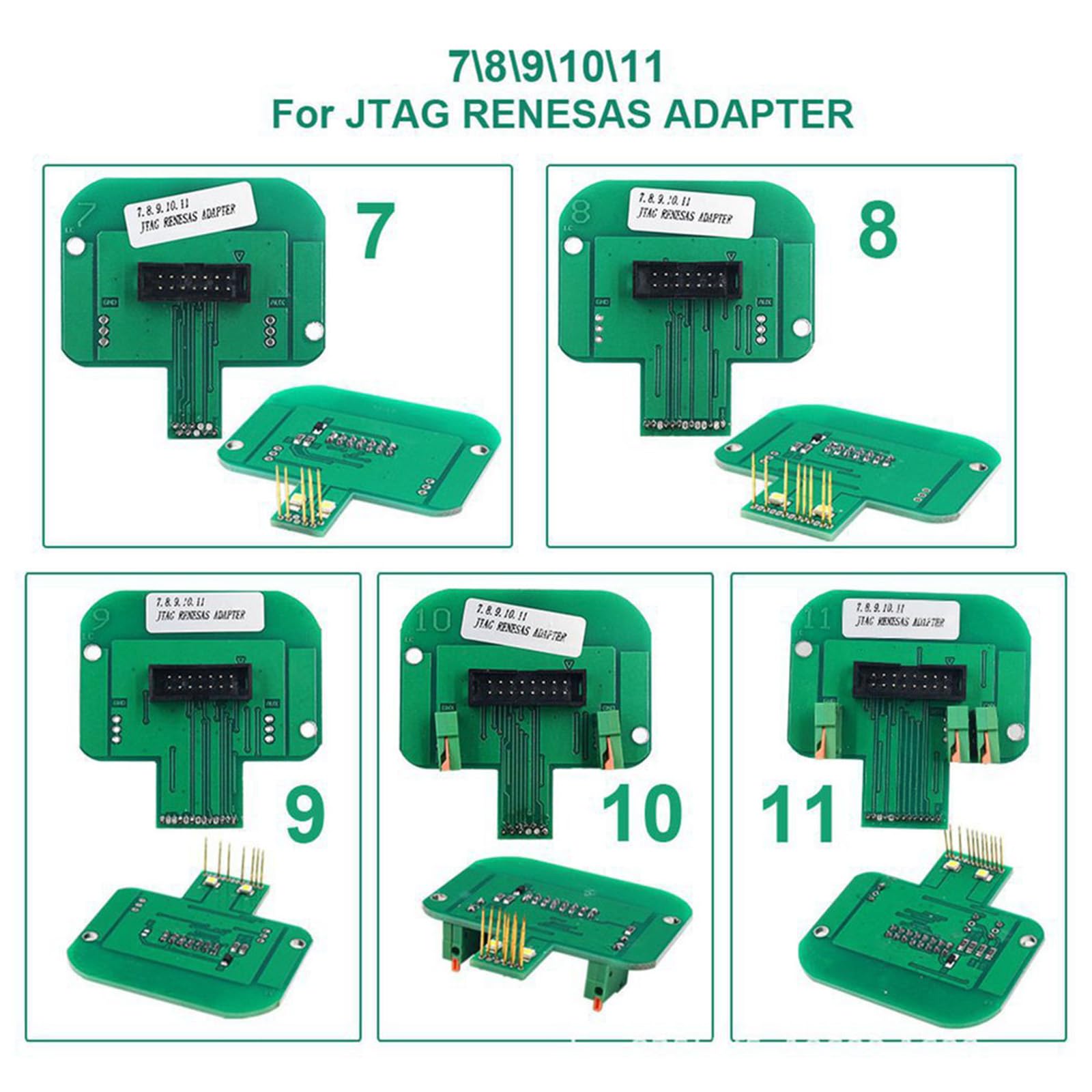 Juego de adaptadores de programación automotriz de 22 piezas compatibles con equipos de diagnóstico Kess FGTECH