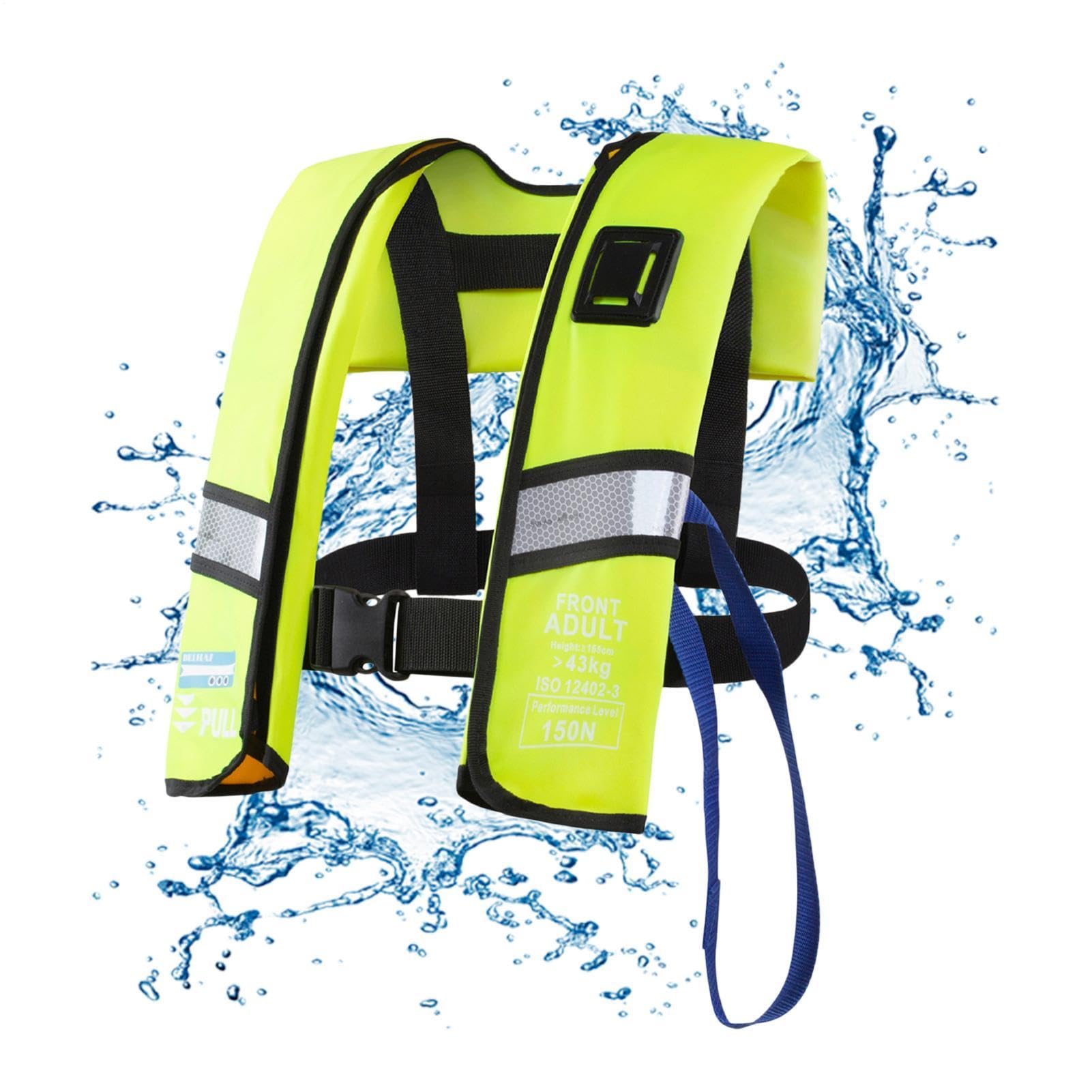 Aufblasbare Weste Schwimmende Badeanzug Für Erwachsene Und Wassersport Mit