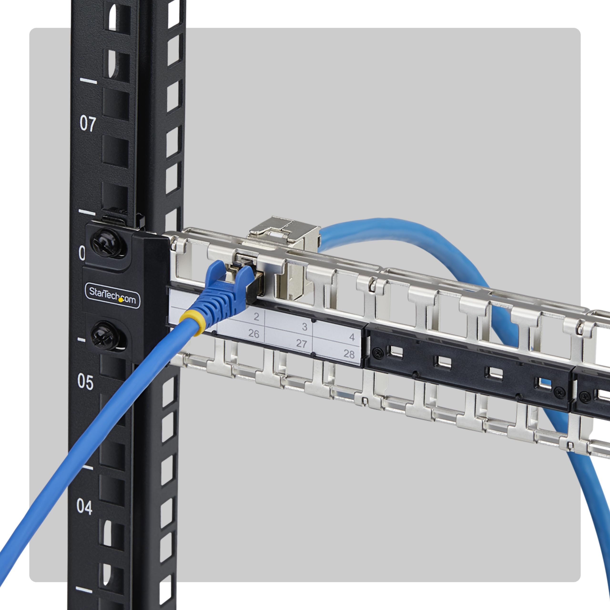 StarTech Patch Panel Vuoto Keystone STP 48 Porte 1U (C6PANELSTP481U) | Per Connettori Keystone RJ45 Cat6, Montaggio in Armadio Rack 19 Pollici, Schermato